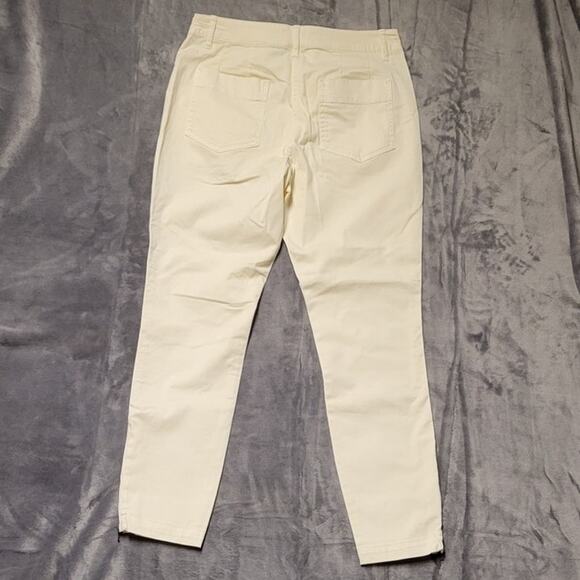 NWOT Butter Yellow Denim Pants Euro Summer Cruise Preppy Minimalist Utility - 28 - Picture 2 of 7